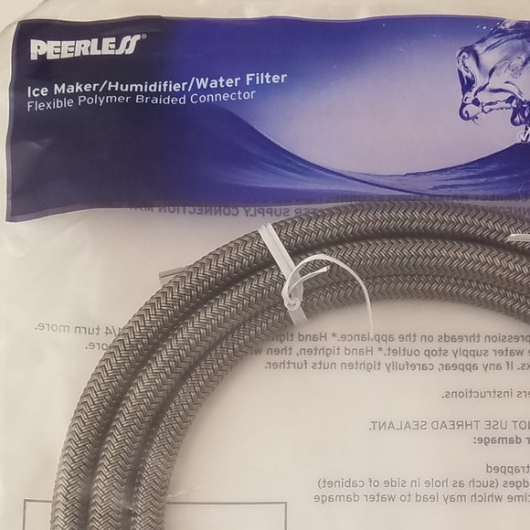 PEERLESS Ice Maker/Humidifier Water Filter Flexible Hose Connector 🆕 - Picture 2 of 4